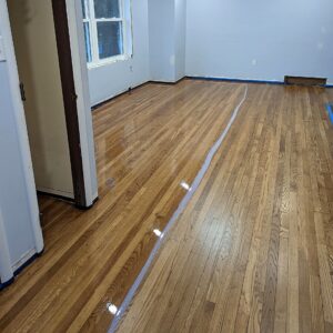 hardwood floor refinishing before and after final finish